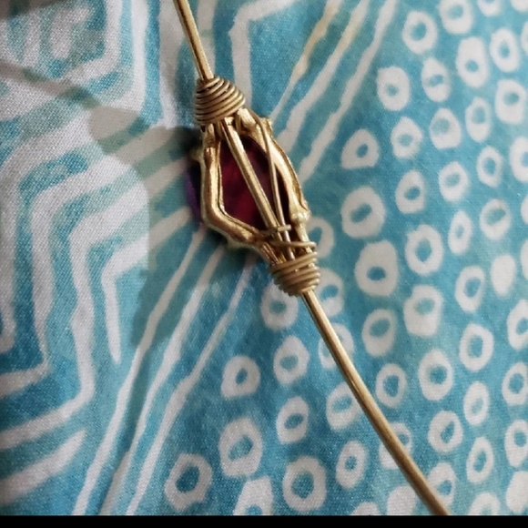 NWT 2 Artisan Bracelets, Handmade, Purple Druzy, Pink Crystal, Lovely and Unique - Picture 8 of 10